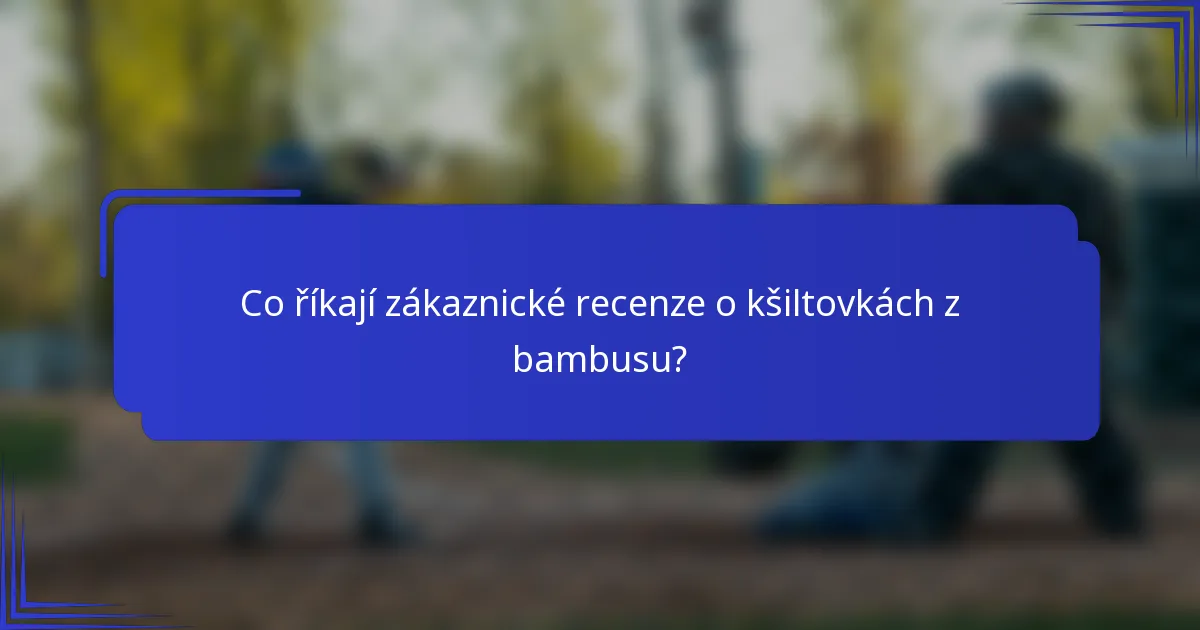 Co říkají zákaznické recenze o kšiltovkách z bambusu?
